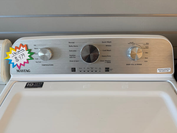 Newer Model Maytag Top Load Washer - 1 Year Warranty