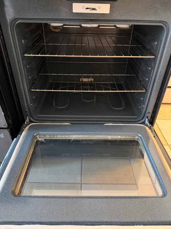 30” Black GE Glass Top Electric Range