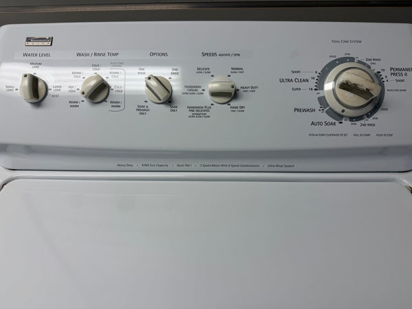 Kenmore Elite (Whirlpool Direct Drive) Top Load Washer & Electric Dryer - Shoe Drying Rack Included