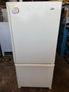 19 Cu. Ft. Bisque Amana Bottom Freezer Refrigerator
