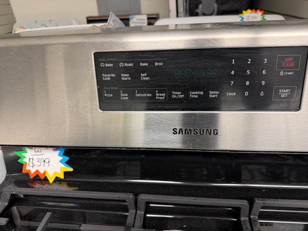 30” Stainless Steel Samsung Gas Range - 5 Burner