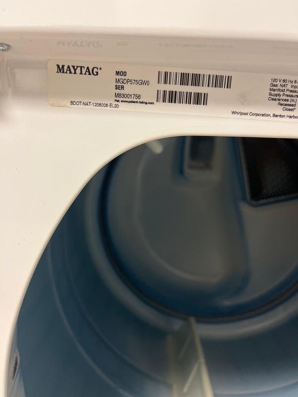 Maytag Heavy Duty Top Load Washer & Gas Dryer Set