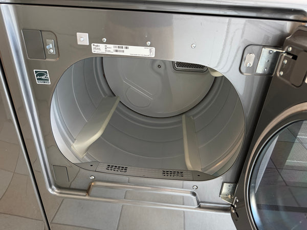 Gray Whirlpool Cabrio Top Load Washer & Electric Dryer Set - XL Capacity
