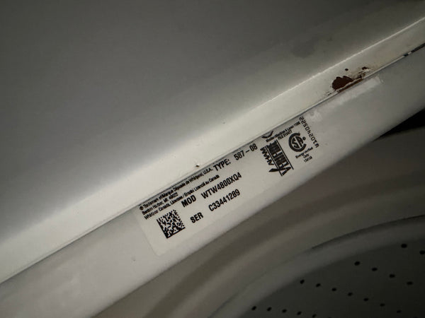 Whirlpool Top Load Washer & Gas Dryer Set