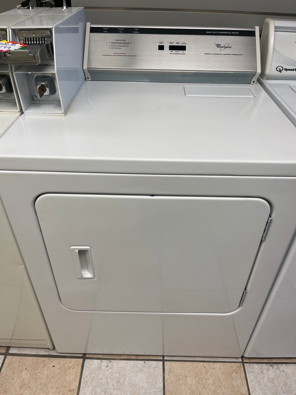Roper Direct Drive Coin Operated Commercial Top Load Washer & Whirlpool Coin Operated Commercial Electric Dryer Set