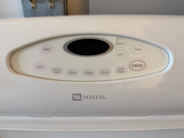 30” Bisque Maytag Glass Top Electric Range