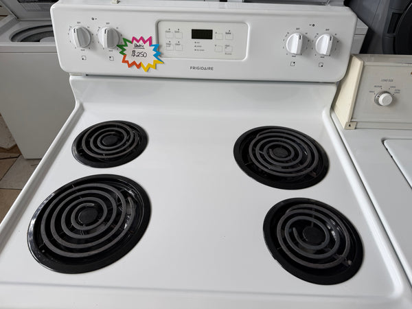 30” Freestanding White Frigidaire Coil Top Electric Range