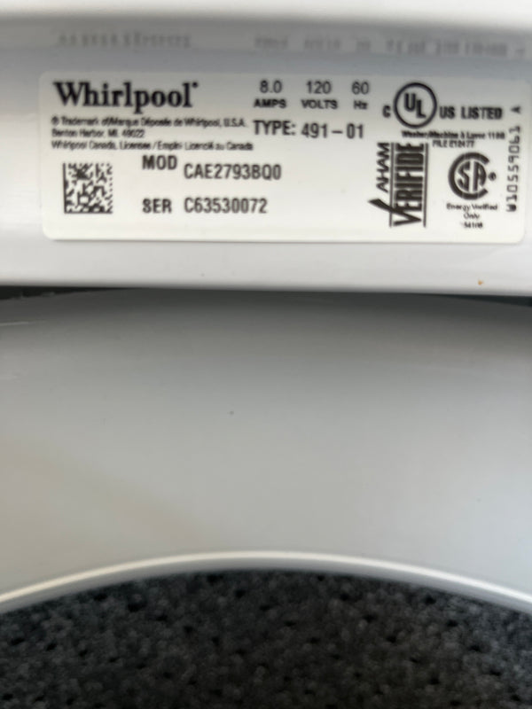 Whirlpool Commercial Top Load Washer & Electric Dryer