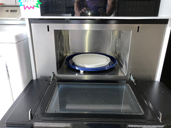 White/Black Glass Electrolux Electric Wall Oven/Microwave Combo