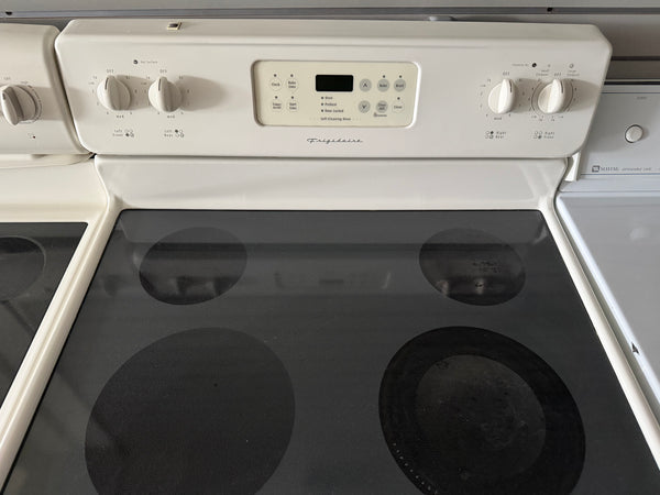 Bisque Frigidaire Glass Top Electric Range