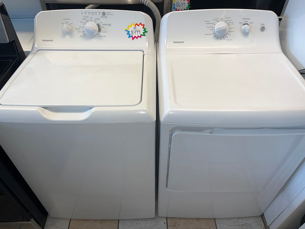 27” Hotpoint Top Load Washer & Electric Dryer Set