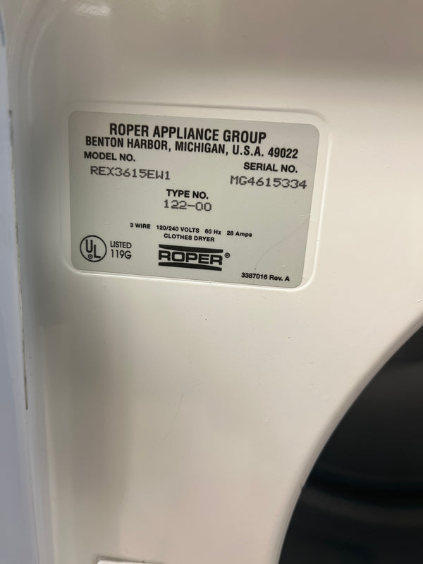 Whirlpool Roper Electric Dryer