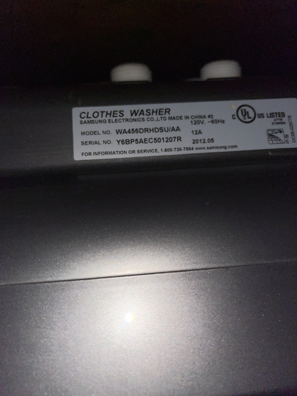 27” Samsung Platinum Top Load Washer