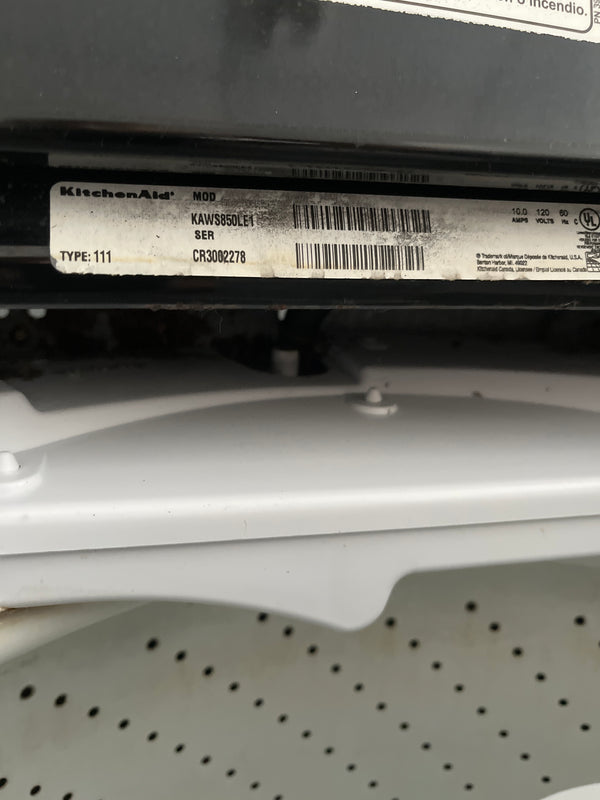 27” KitchenAid Superba Top Load Washer