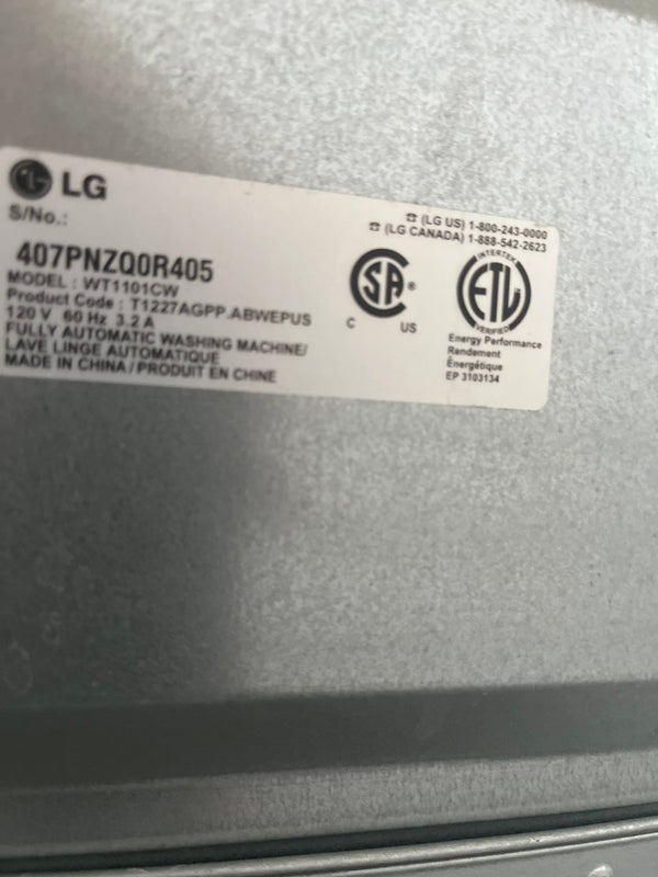 27” LG HydroShield Top Load Direct Drive Washer & Gas Dryer Set