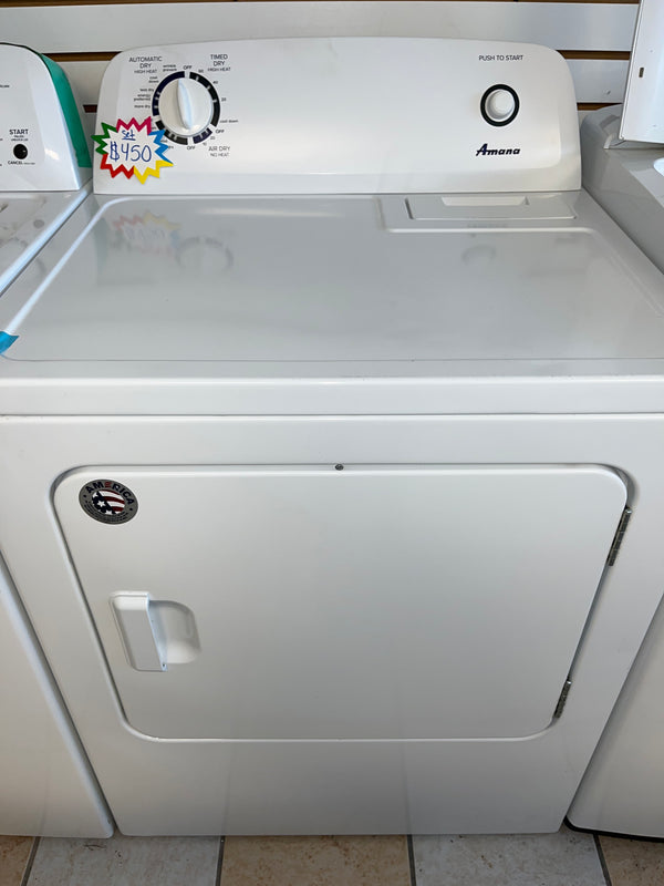 27” Amana Top Load Washer & 29” Electric Dryer Set