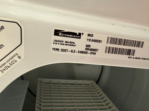 Kenmore Elite (Whirlpool Direct Drive) Top Load Washer & Electric Dryer - Shoe Drying Rack Included