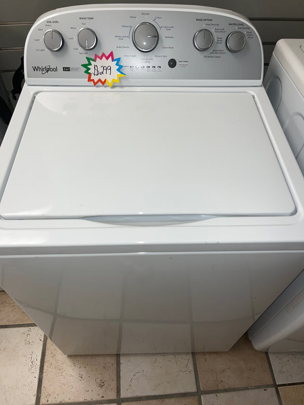 Newer Whirlpool Top Load Washer (2-in-1 Removable Agitator)