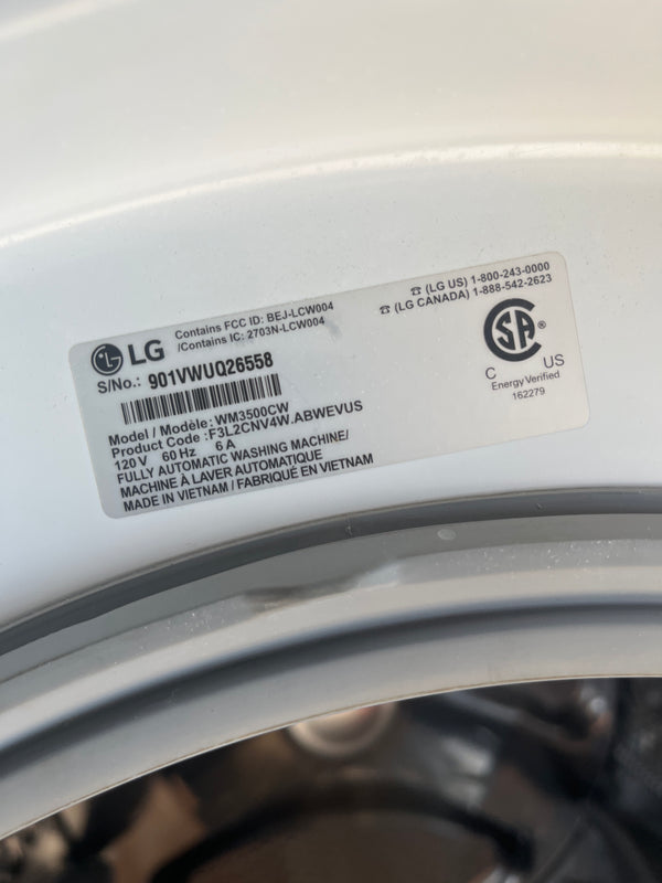 27” LG Direct Drive Front Load Washer