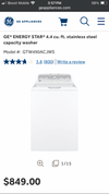 New Scratch & Dent 27” GE Top Load Washer