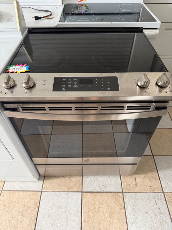 Stainless Steel GE Slide-In Electric Range