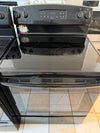 30” Black GE Glass Top Electric Range