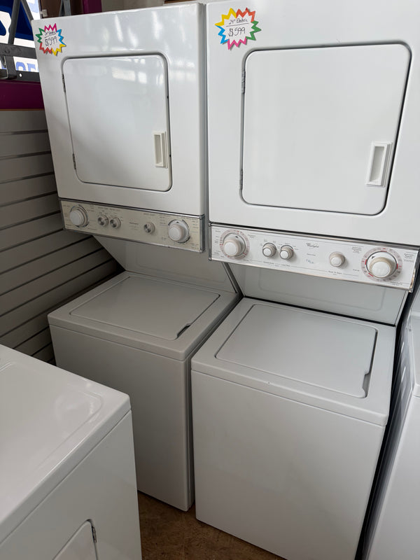 24” Wide - Whirlpool Direct Drive Electric Laundry Center